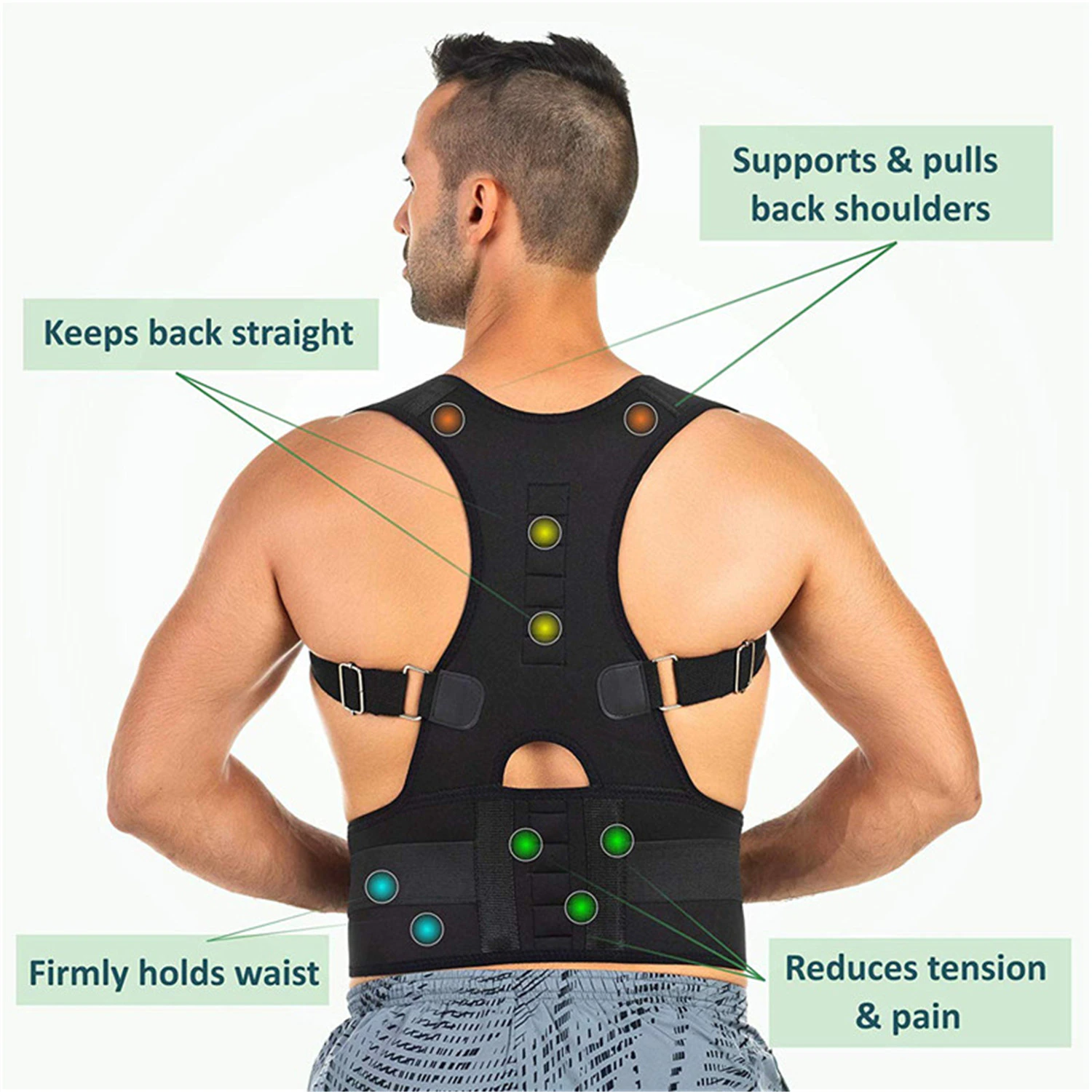 PostureBasics Magnetic Support Brace
