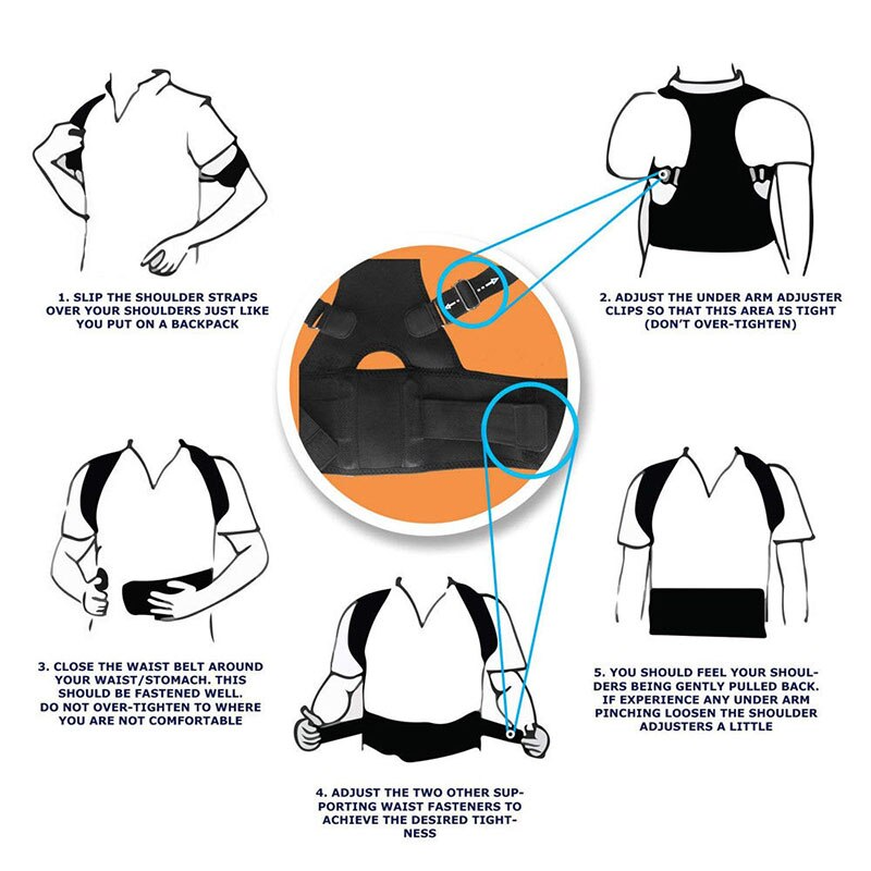 PostureBasics Magnetic Support Brace